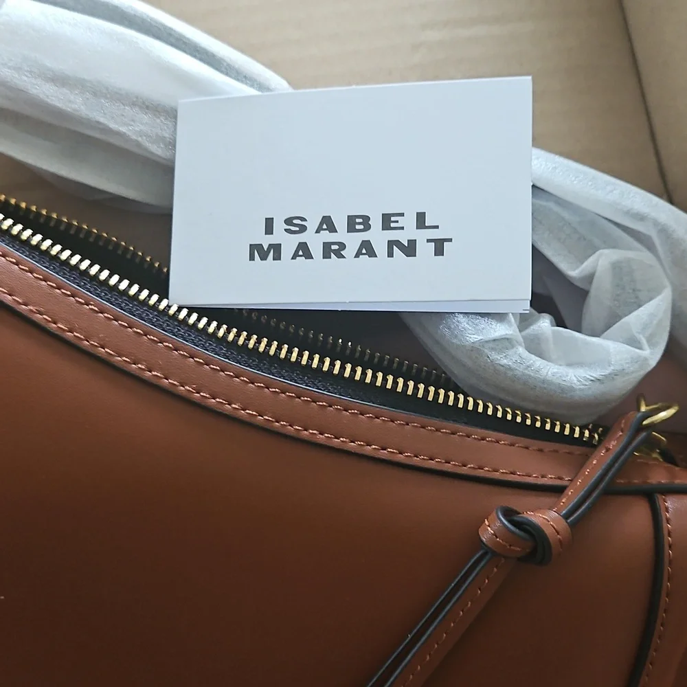 Nwt Isabel Marant Oskan Moon Brown Bag - Picture 4 of 10